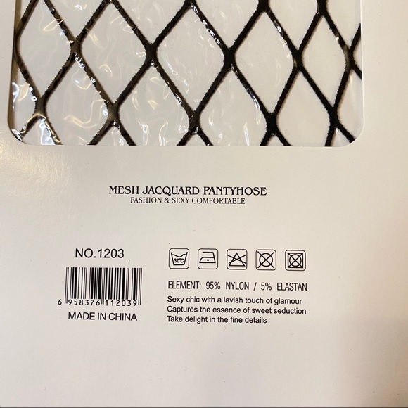 Black fishnet tights - Picture 3 of 4